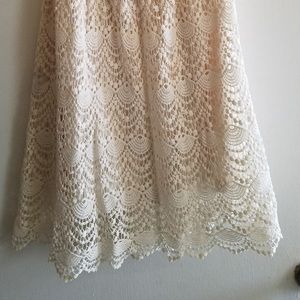 Lace Strapless Dress